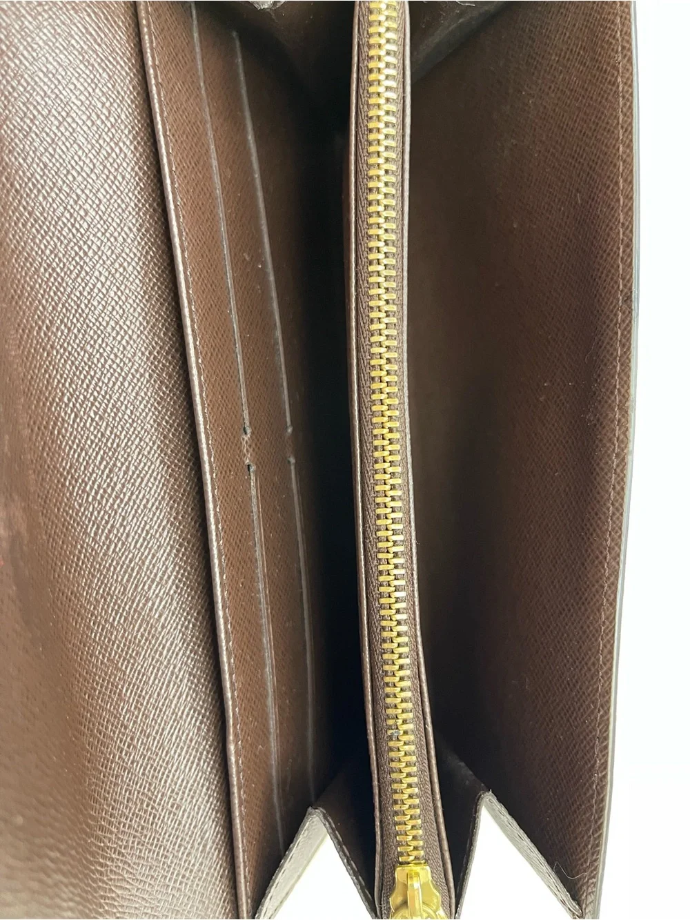 Louis Vuitton Sarah Wallet in Damier Ebene canvas